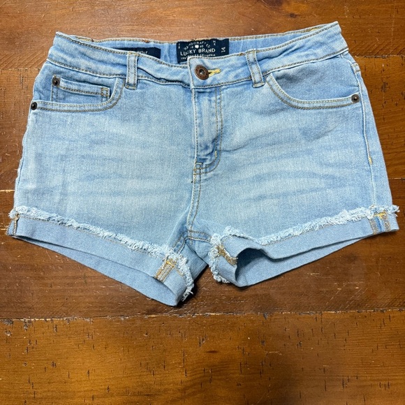 Lucky Brand Light Wash Riley Short girls size 14 - Picture 1 of 16